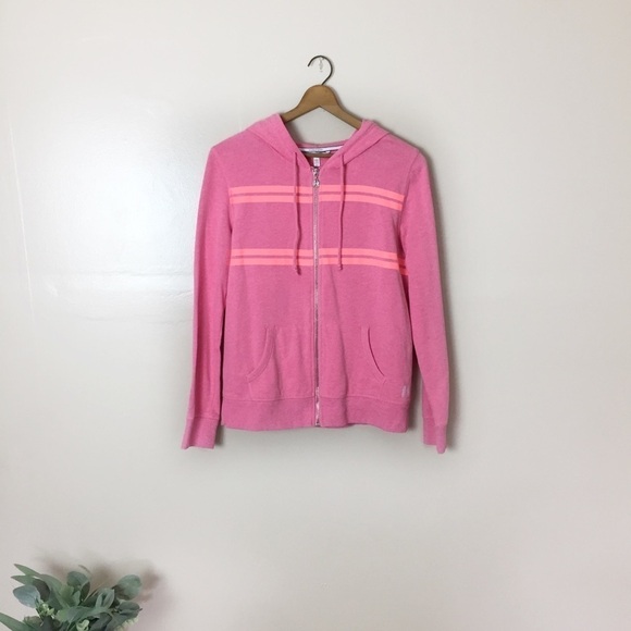 [Victoria's Secret] Pink Full Zip Up Hooded Sweatshirt - Picture 1 of 11